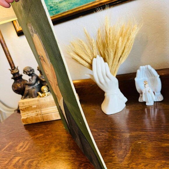 Original 1960's Oil painting of cool looking man - Picture 4 of 17